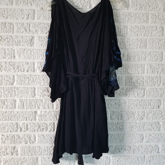 Free People Cora Black Embroidered Dress - Picture 7 of 10
